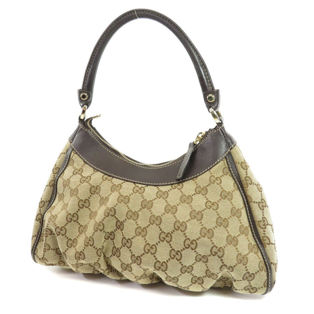 Gucci brown leather Ring GG Shoulder D Bag canvas Abbey